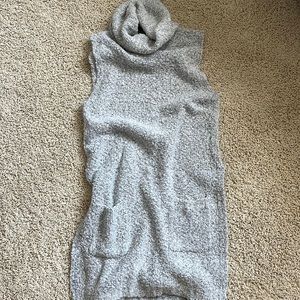 Grey sweater tunic